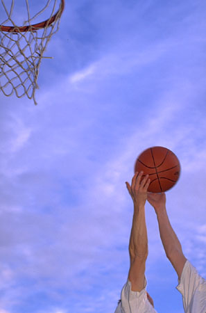 Basketball shot - No, the "open" gym is not quite this open. ;-)