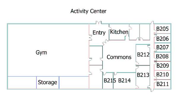 Activity Center floor plan